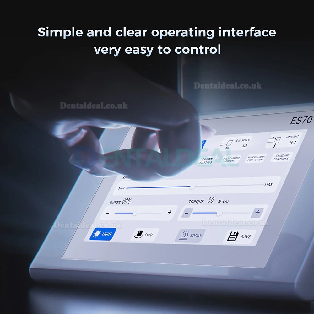 Jinme ES70 Dental Surgical Drive System for Implant Placement & Oral Surgery with 4Pcs Contra-Angle